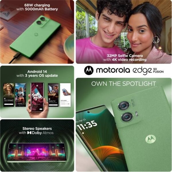 Motorola Edge 50 Fusion (Forest Green, 256 GB) - Image 2