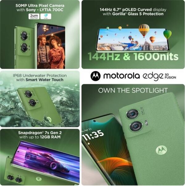 Motorola Edge 50 Fusion (Forest Green, 256 GB) - Image 3