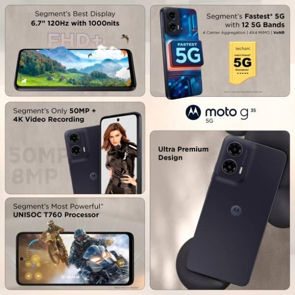 MOTOROLA g35 5G (Midnight Black, 128 GB) - Image 4
