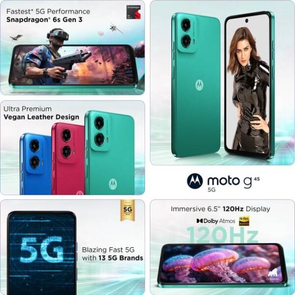 Motorola g45 5G (Brilliant Green, 128 GB) - Image 4