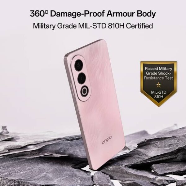 OPPO K12x 5G with 45W SUPERVOOC Charger In-The-Box (Feather Pink, 128 GB) - Image 2
