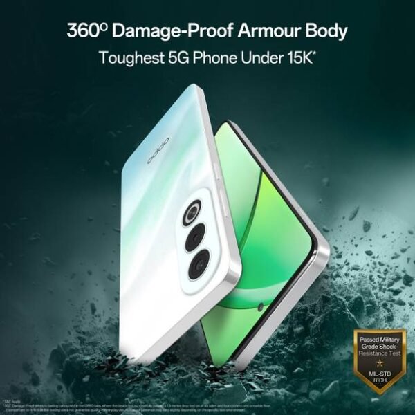 OPPO K12x 5G with 45W SUPERVOOC Charger In-The-Box (Midnight Violet, 128 GB) - Image 2