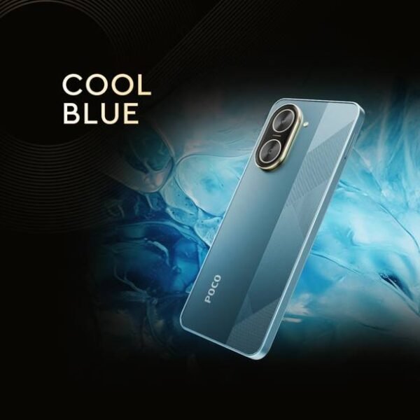POCO C71 - Locked with Airtel Prepaid (Cool Blue, 64 GB) - Image 3