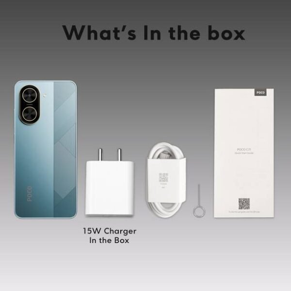 POCO C71 - Locked with Airtel Prepaid (Cool Blue, 64 GB) - Image 4