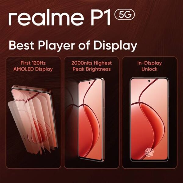 realme P1 5G (Phoenix Red, 128 GB) - Image 2