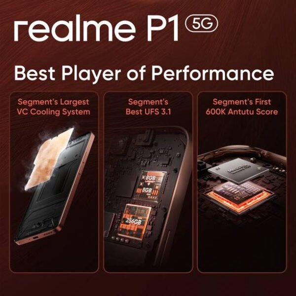 realme P1 5G (Phoenix Red, 128 GB) - Image 3