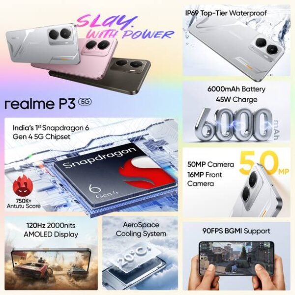 realme P3 5G (Space Silver, 128 GB) - Image 2