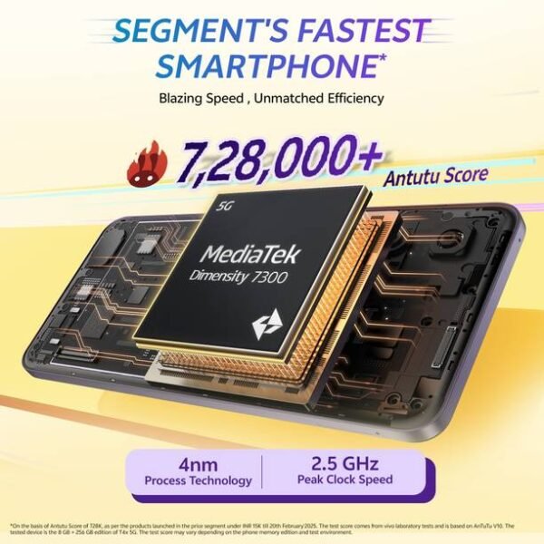 vivo T4x 5G (Pronto Purple, 256 GB) - Image 3